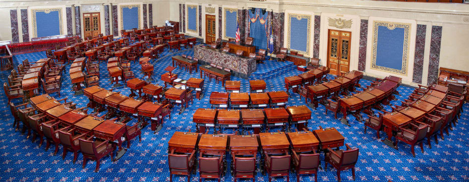 The Senate chamber.