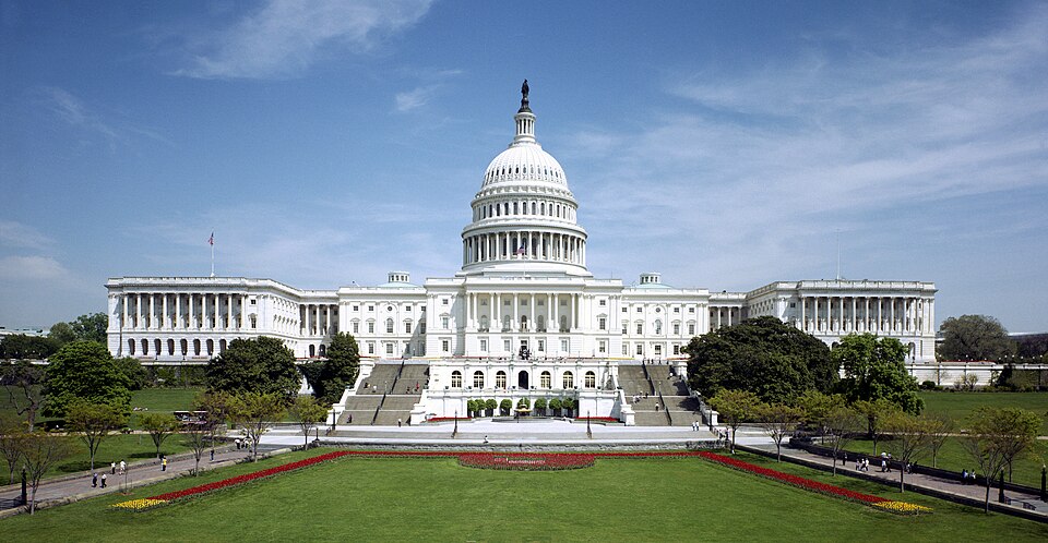 The west front of the United States Capitol.