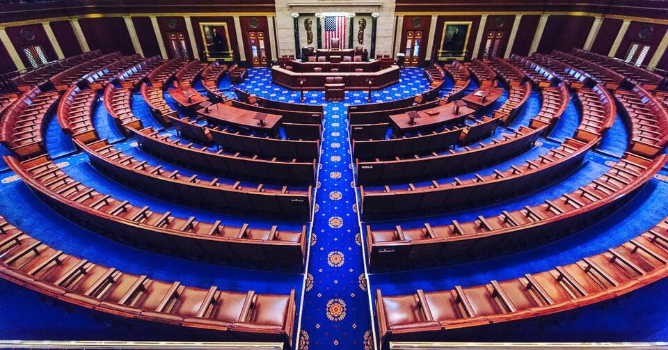 The chamber of the House of Representatives.