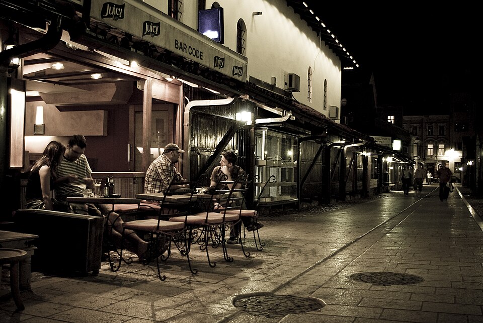 A street in Sarajevo.