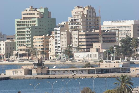 The city centre of Benghazi, Libya.
