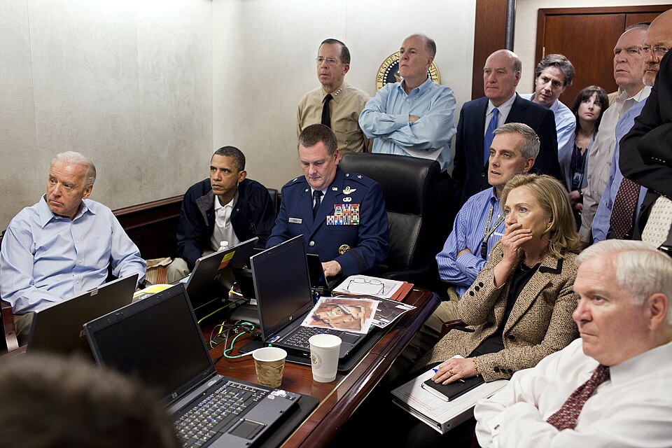Advisers in the White House Situation Room, May 2011.