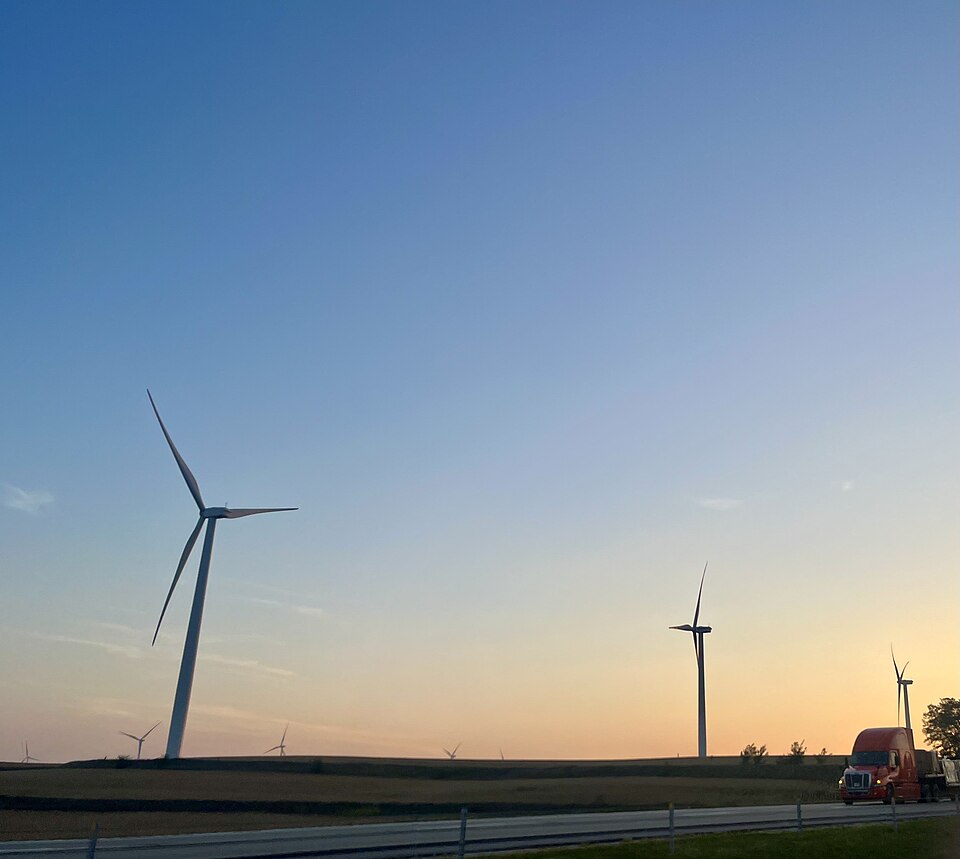 Wind turbines in Iowa.