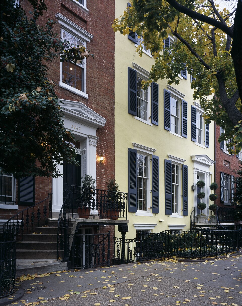 A residential street in Washington.